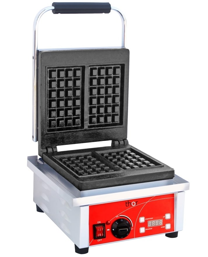מכונה מכשיר להכנת וופל בלגי במסעדות או מטבחים מקצועיים